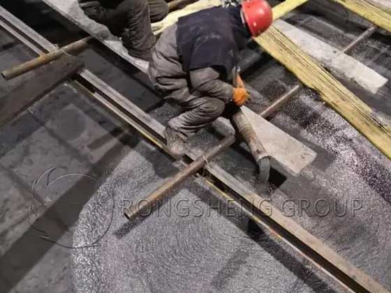 Construction of Self-Flowing Refractory Castable